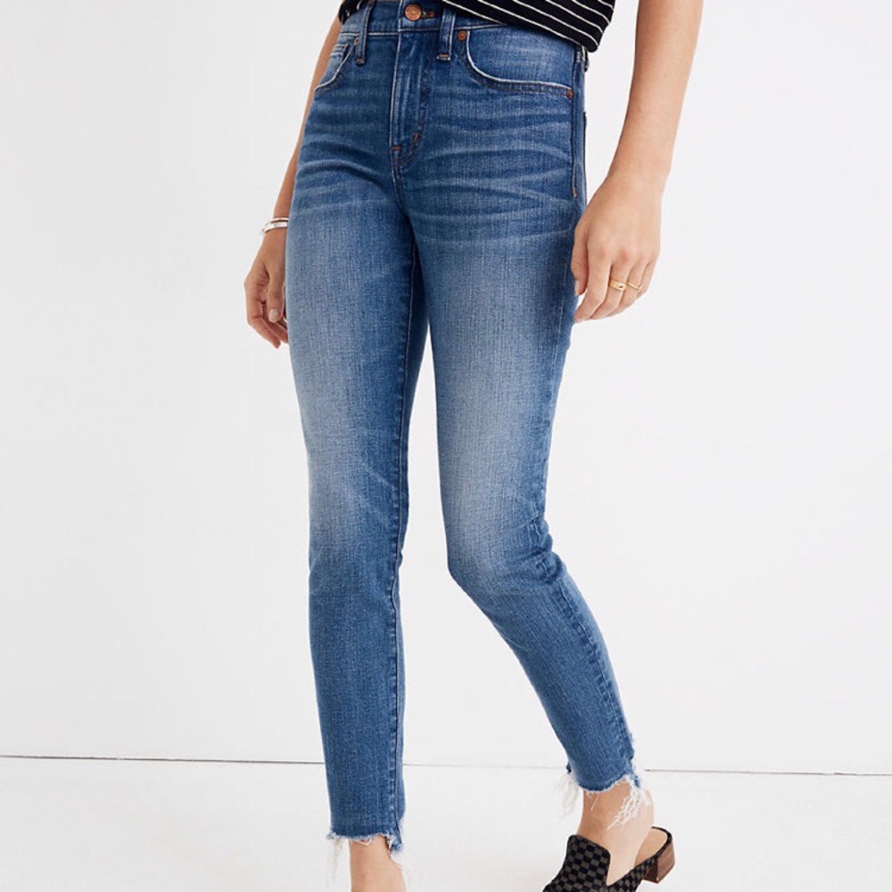 Madewell 9” High-Rise Skinny Crop Jeans👖
